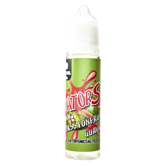 Kiwi Passion Fruit Guava 60ml Nicotine free Gators Nic Salts