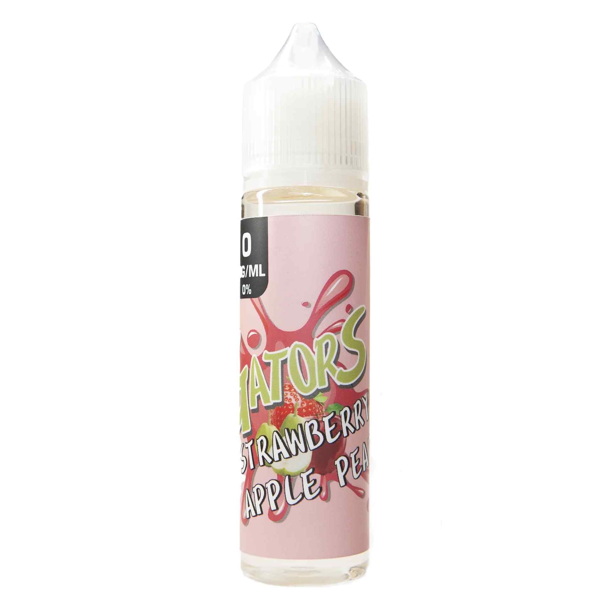 Strawberry Apple Pear 60ml Nicotine free Gators Nic Salts